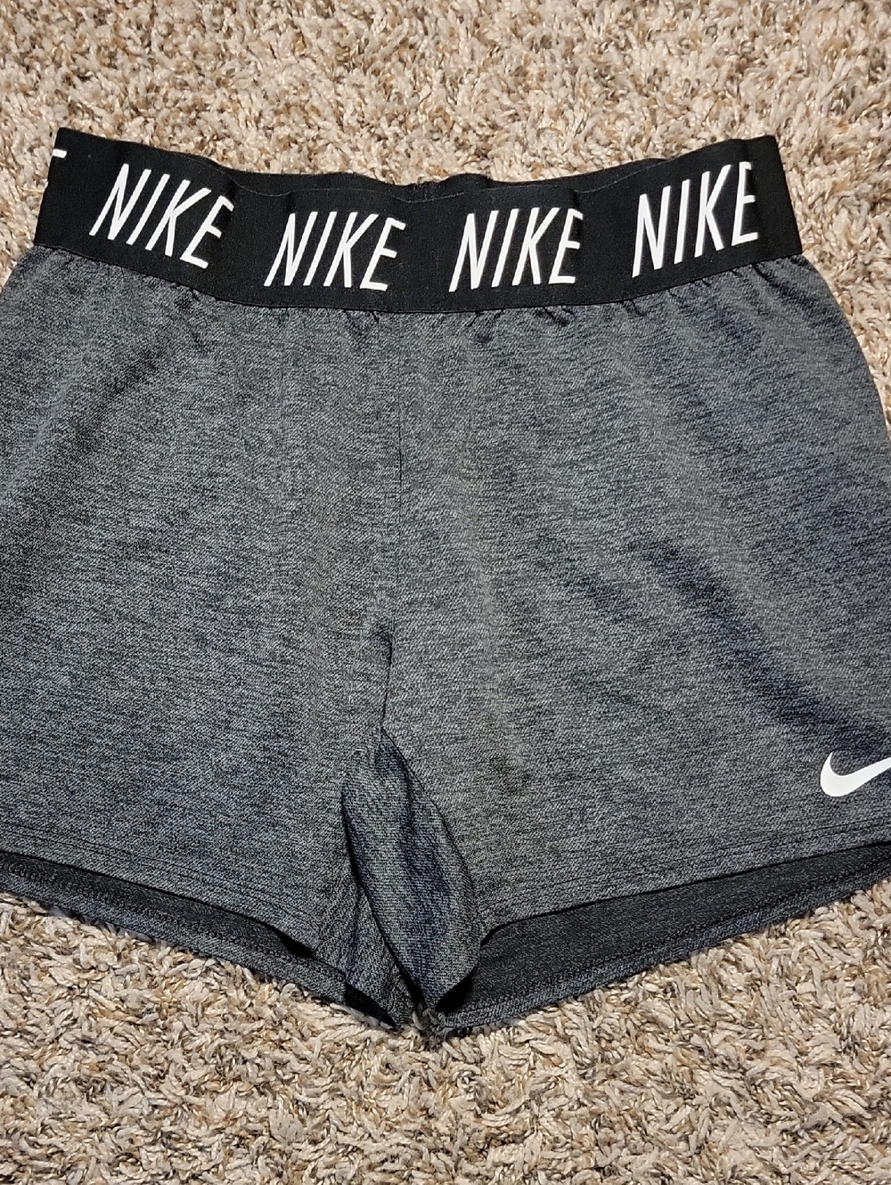 Nike Women's Gray Dri-FIT Performance Shorts